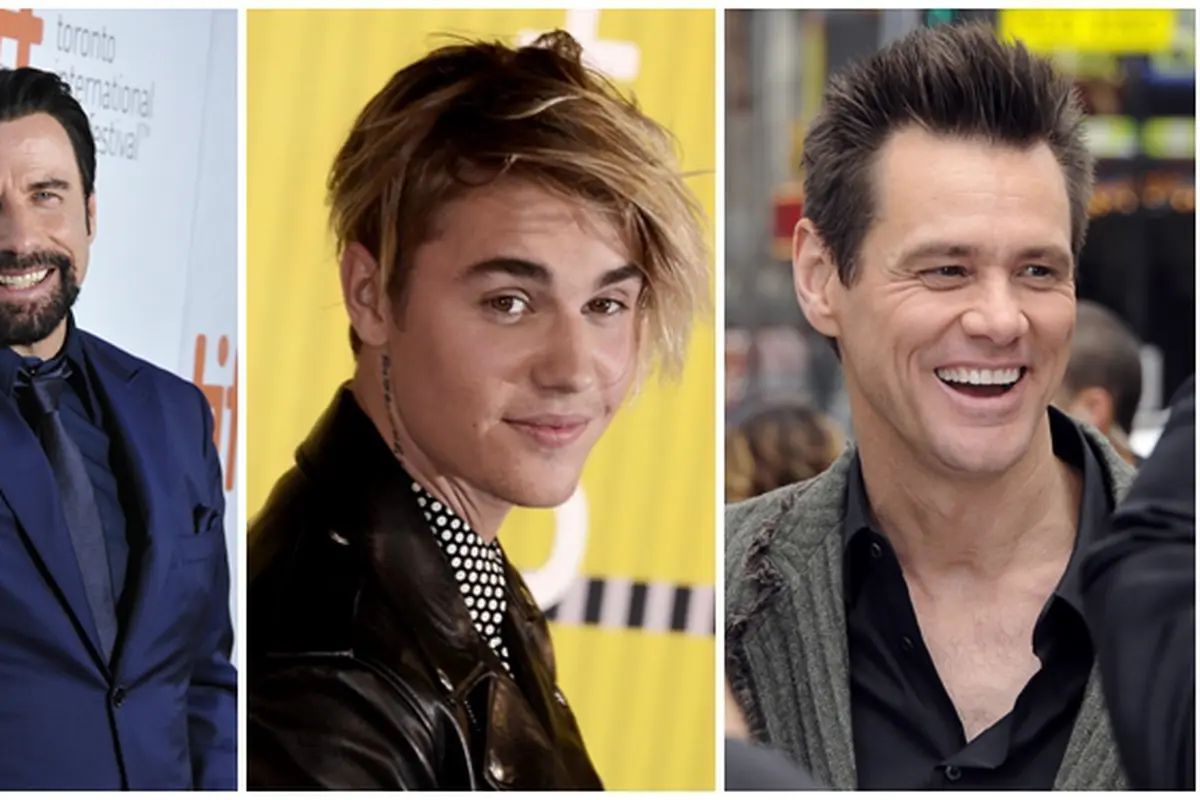 John Travolta, Justin Bieber, dan Jim Carrey