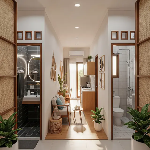 9 Desain Rumah Kecil Tapi Punya 2 Kamar Mandi, Solusi Praktis dan Nyaman