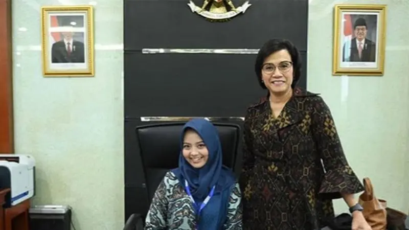 Sehari jadi Menteri Keuangan Instagram.com/smindrawati