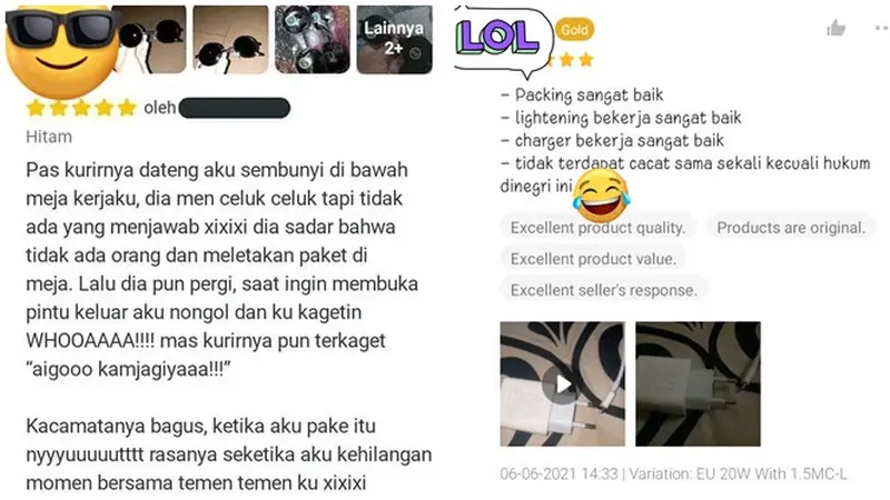 6 Review Pembeli Kasih Bintang 5 Ini Kocak, Tanggapannya Panjang Banget