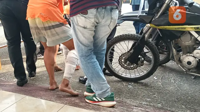 Maling Sepeda Motor Ditembak Kakinya. (Rabu, 09/04/2025). (Yandhi Deslatama/Liputan6.com).
