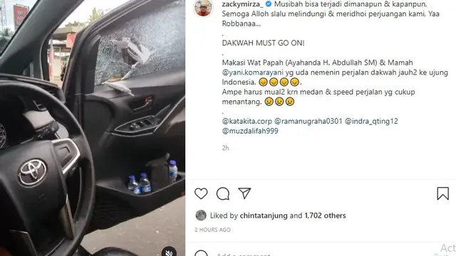 Ustaz Zacky Mirza (Foto: Instagram/@zackymirza_)