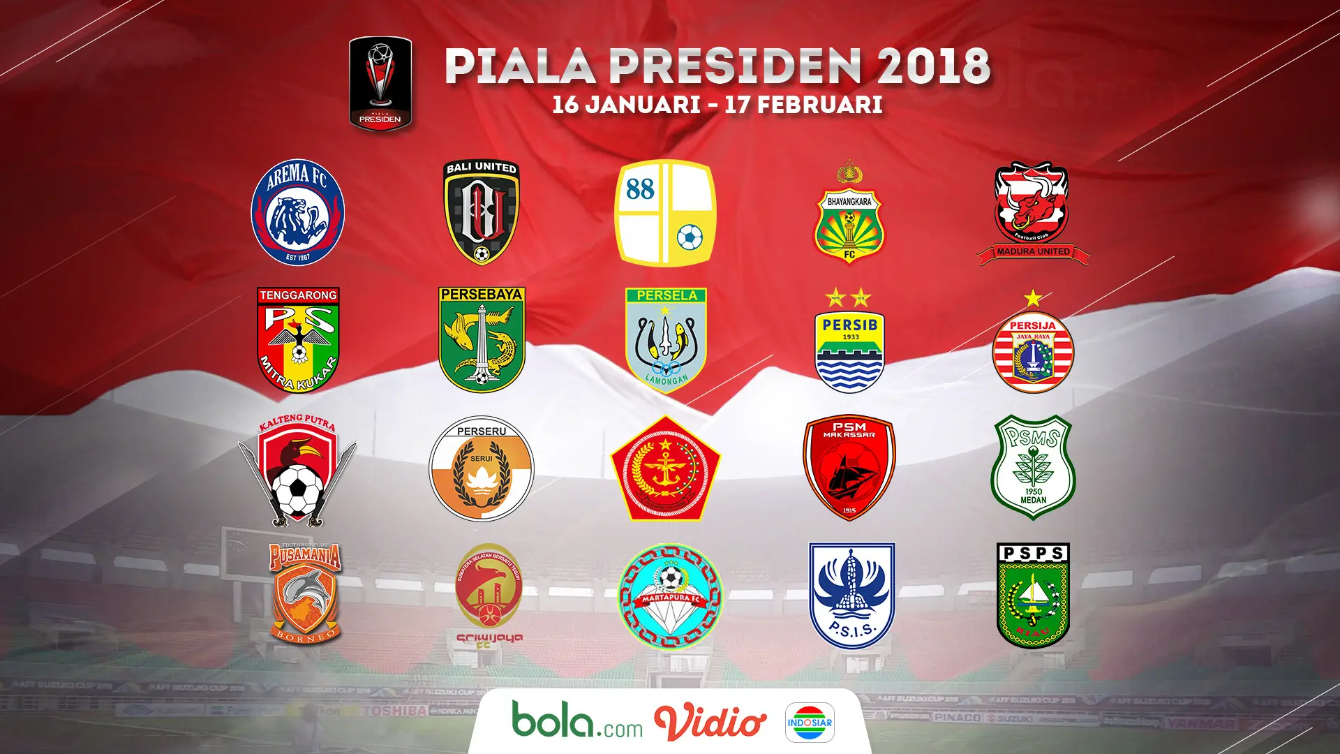 Piala Presiden 2018. (Bola.com/Dody Iryawan)