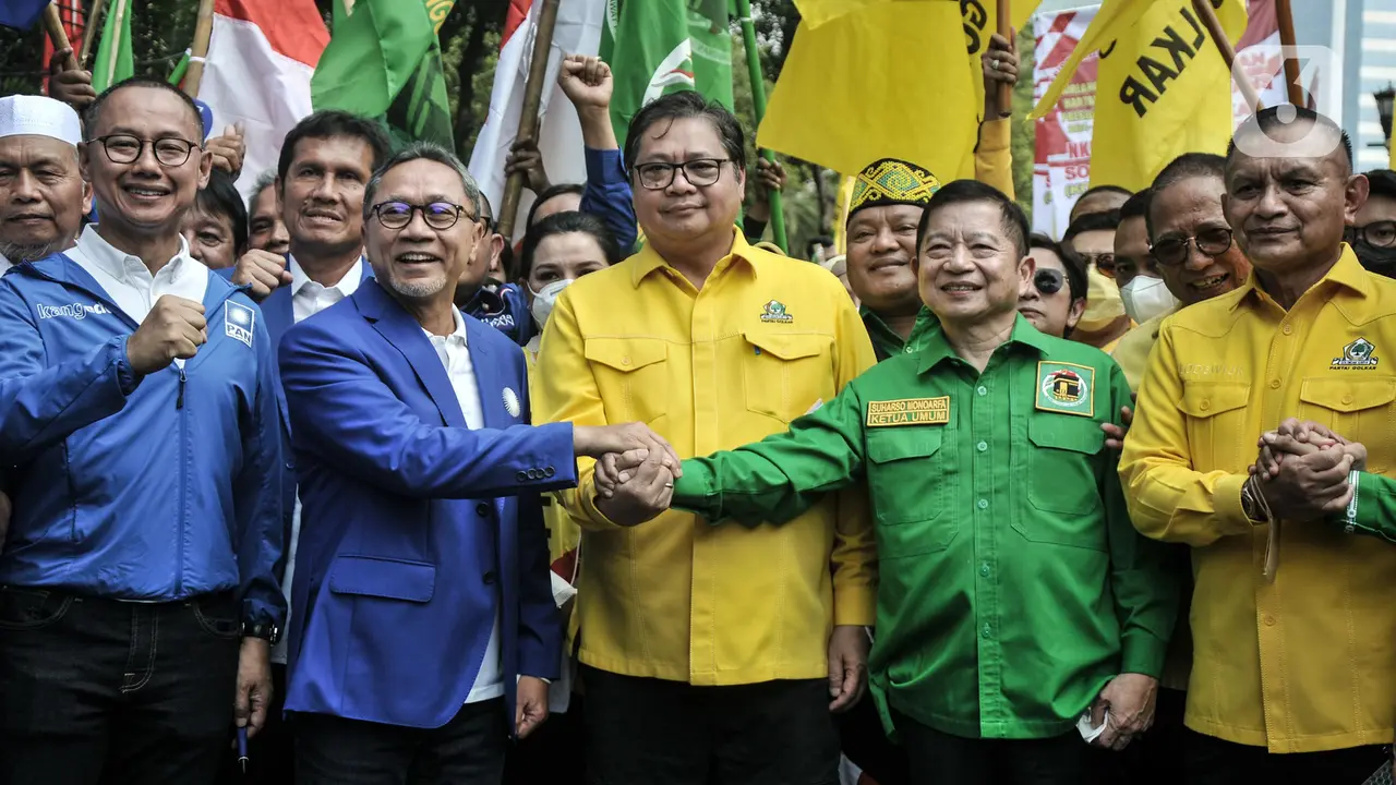 Tiga Petinggi Koalisi Indonesia Bersatu Jalan Bersama ke KPU