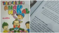 Tulisan Nyeleneh di Buku Pelajaran Siswa. (Sumber: Instagram/receh.id dan 1cak.com)