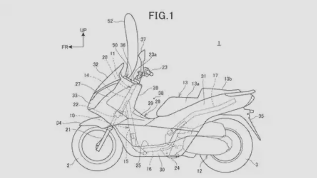 Honda mulai patenkan airbag untuk sepeda motor