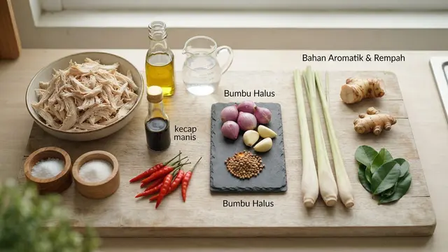 Resep Ayam Suwir Serai yang Harum dan Pedas