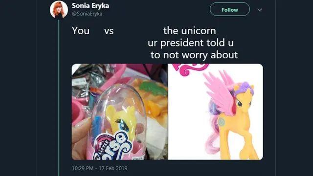 Deretan Meme Kocak Unicorn di Debat Capres ala Warganet