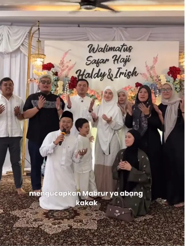 6 Momen Walimatus Safar Irish Bella dan Haldy Sabri Jelang Haji, Boyong Sang Adik