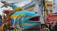 Tournament of Flower (ToF) yang digelar di Kota Tomohon, Sulut, Sabtu (12/8/2023).