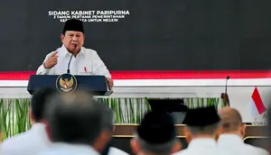Momen Mendagri Simak Arahan Prabowo tentang Kekompakan Kabinet