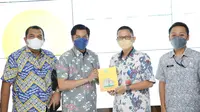 Badan Pendapatan Daerah (Bapenda ) kota Makassar melakukan kunjungan kerja ke Pusat Data dan Informasi (Pusdatin) Bapenda DKI Jakarta. Kamis (28/10/2021).