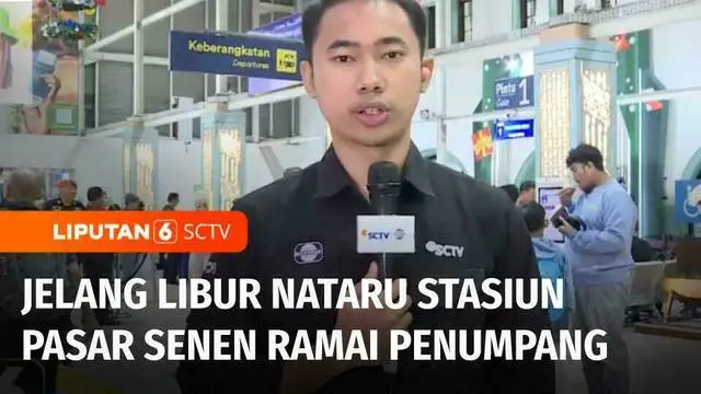 VIDEO: Live Report: Jelang Libur Nataru Stasiun Pasar Senen Padat Penumpang