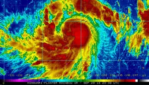 Ilustrasi topan terbentuk (NASA/AP)