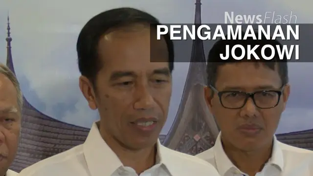 Pengamanan kunjungan Presiden Joko Widodo atau Jokowi ke Korong Talao Mundam, Nagari Ketaping, Kabupaten Padang Pariaman, Sumatera Barat ditingkatkan
