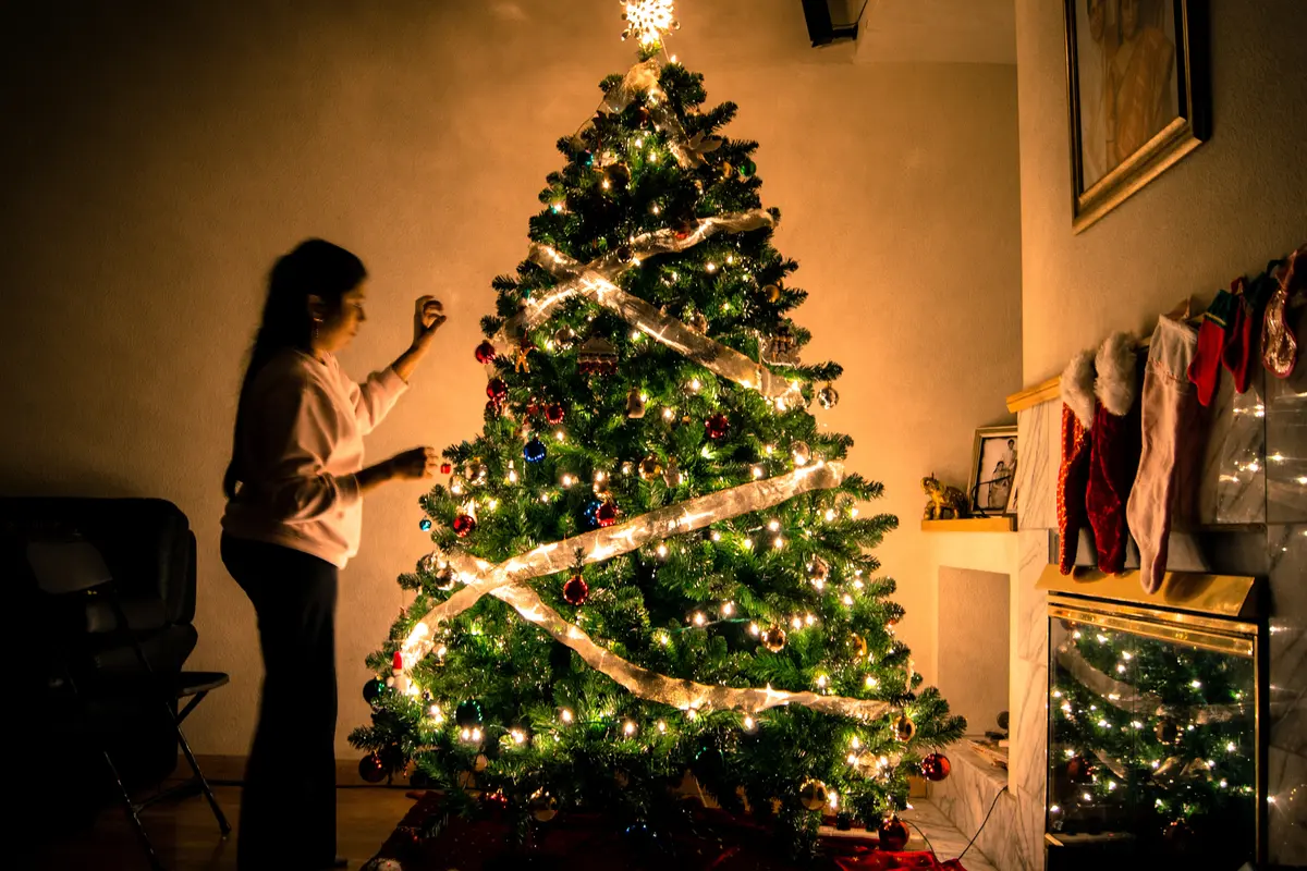 Ilustrasi pohon natal