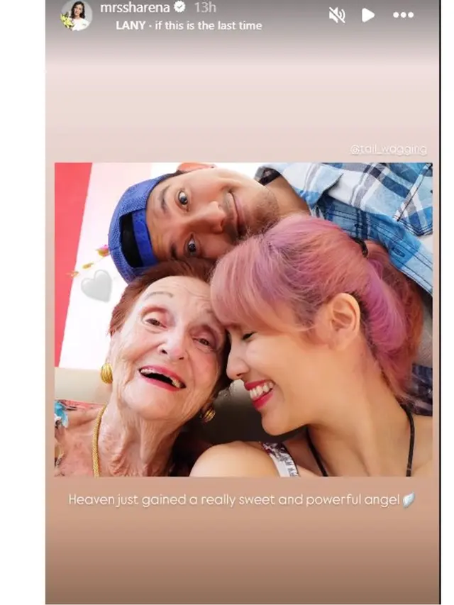 6 Potret Kenangan Sharena Delon dan Nenek Tercinta, Meninggal di Usia 101 Tahun