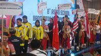 Pebulutangkis muda Asean yang bertanding di 8th Asian School Badminton Championship di GOR, Universitas Semarang. Foto: Liputan6.com/ Felek Wahyu