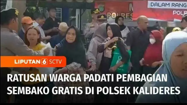 Di tengah melonjaknya harga kebutuhan bahan pokok jelang Ramadan, ratusan warga memadati pembagian sembako gratis di Polsek Kalideres, Jakarta Barat. Sementara di Banten, ratusan warga rela antre berjam-jam untuk mendapatkan beras murah dengan harga ...