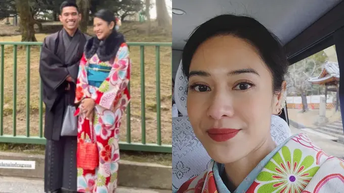 6 Gaya Dian Sastro Liburan di Jepang, Makin Menawan Pakai Kimono