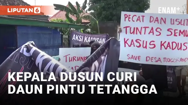 Warga Demo Kepala Dusun Dicopot Usai Ketahuan Mencuri