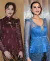 Aaliyah Massaid baru saja hadir di pernikahan sahabatnya. Ia pun didapuk menjadi bridesmaid yang mengenakan seragam kebaya dari akad nikah hingga resepsi. [@aaliyahmassaid/@ochiipramita]