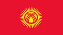 Sepintas di tengah bendera Kyrgyzstan seperti bola tenis. Aslinya itu adalah gambar garis menyilang yang menjadi symbol atap yurt, rumah tradisional  Kyrgyzstan. (Wikipedia.com)