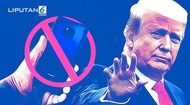 Banner Infografis Huawei Masuk Daftar Hitam Amerika Serikat