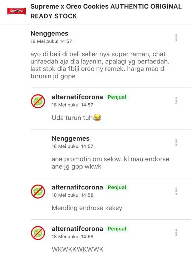 Jualan Oreo x Supreme