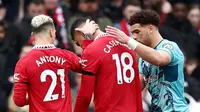 Polah Manchester United Bersama dan Tanpa Casemiro, Hasilnya Bikin Senyum serta Masam