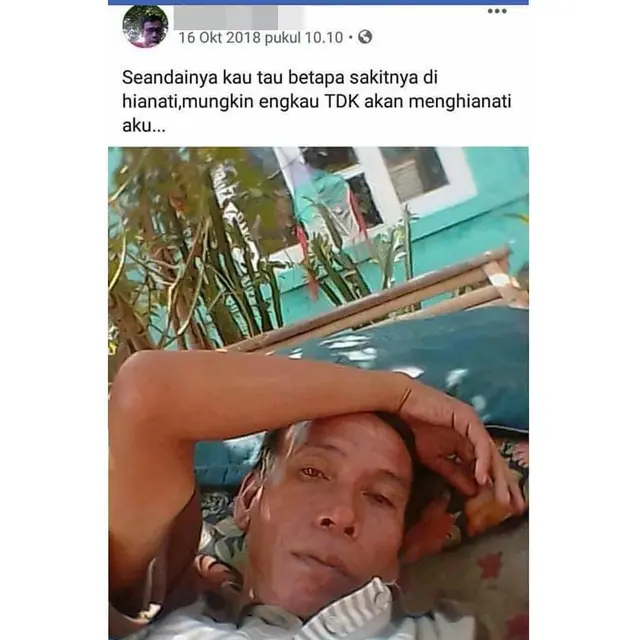 6 Status Facebook Bapak Ini 'Budak Cinta' Banget, Bikin Senyum Tipis