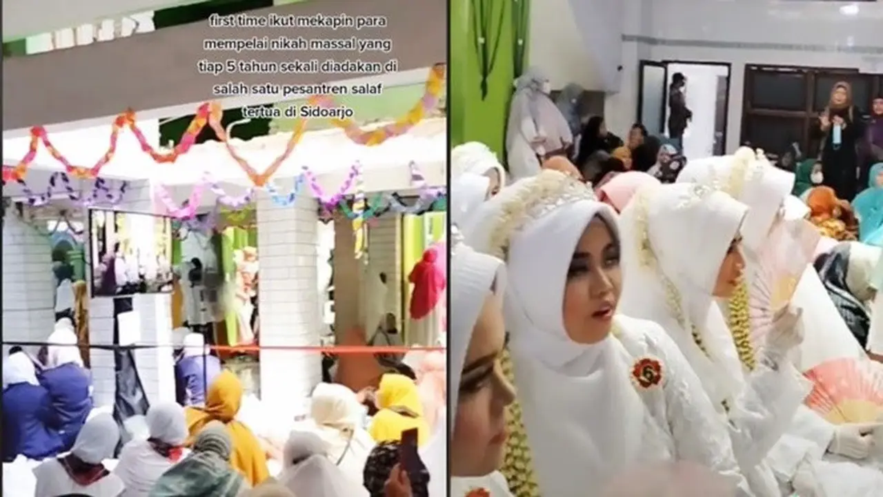 Viral Nikah Massal Unik, Calon Pengantin Tahu Pasangannya 10 Menit Sebelum Akad