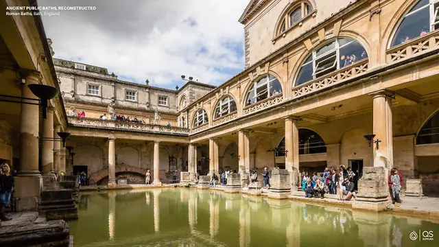 Pemandian Roman, Bath, England.