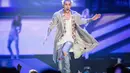 Tentu saja, Justin Bieber panen hutan dari penggemarnya tentang model rambut gimbal. Justin merasa tak terima, lalu dirinya menyindir fans dengan membuat video di instagram. (AFP/Bintang.com)