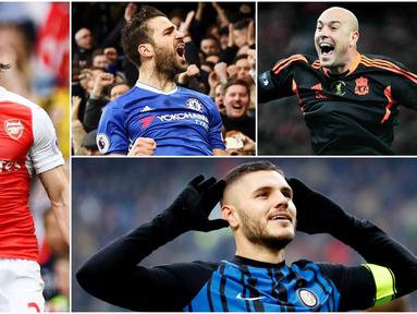 Berikut ini para pemain didikan La Masia Barcelona yang sukses di klub lain. Diantaranya, Mauro Icardi, Cesc Fabregas hingga Pepe Reina. (Fotto-foto Kolase AFP)