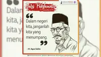 Hari Pahlawan - Agus Salim (Liputan6.com/pool/GerakanPramuka)
