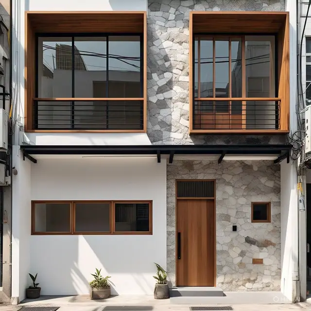 Desain Ruko dengan Ornamen Minimalis