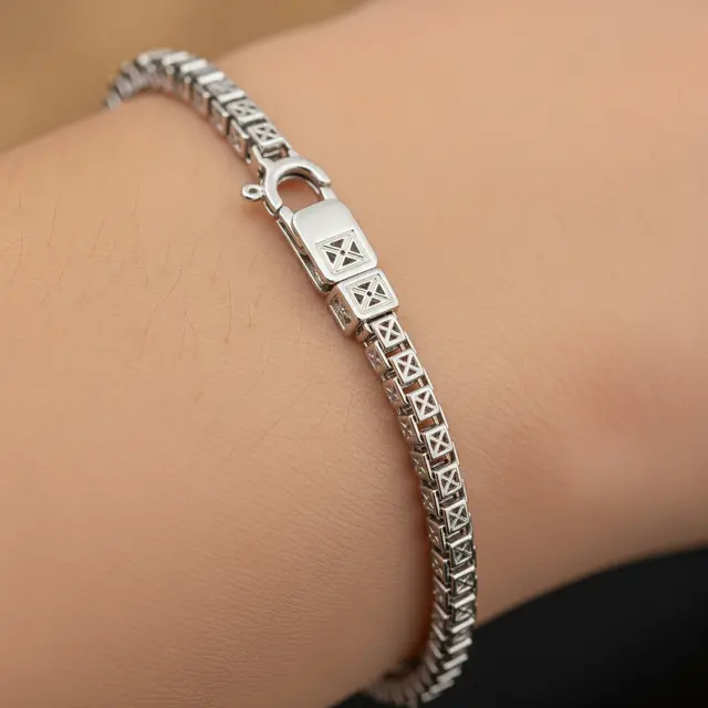 9 Model Gelang Emas Model Box Chain dengan Detail Laser Cut Tampil Eksklusif