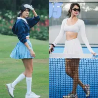 Lihat di sini beberapa potret gaya sporty Anya Geraldine saat bermain berbagai cabang olahraga.