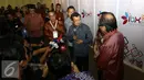 Wapres Jusuf Kalla memberikan keterangan pers saat menghadiri Indonesia Broadcasting Expo (IBX) 2016 di Balai Kartini,Jakarta, Jumat (21/10). Perhelatan IBX 2016 merupakan ke-3 kalinya acara tersebut digelar. (Liputan6.com/Helmi Afandi)