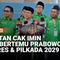 Ketua Umum Partai Kebangkitan Bangsa (PKB) Muhaimin Iskandar atau Cak Imin mengatakan partainya mendukung Prabowo Subianto menjadi presiden dua periode. Dia mengaku puas dengan kepemipinan Prabowo.
