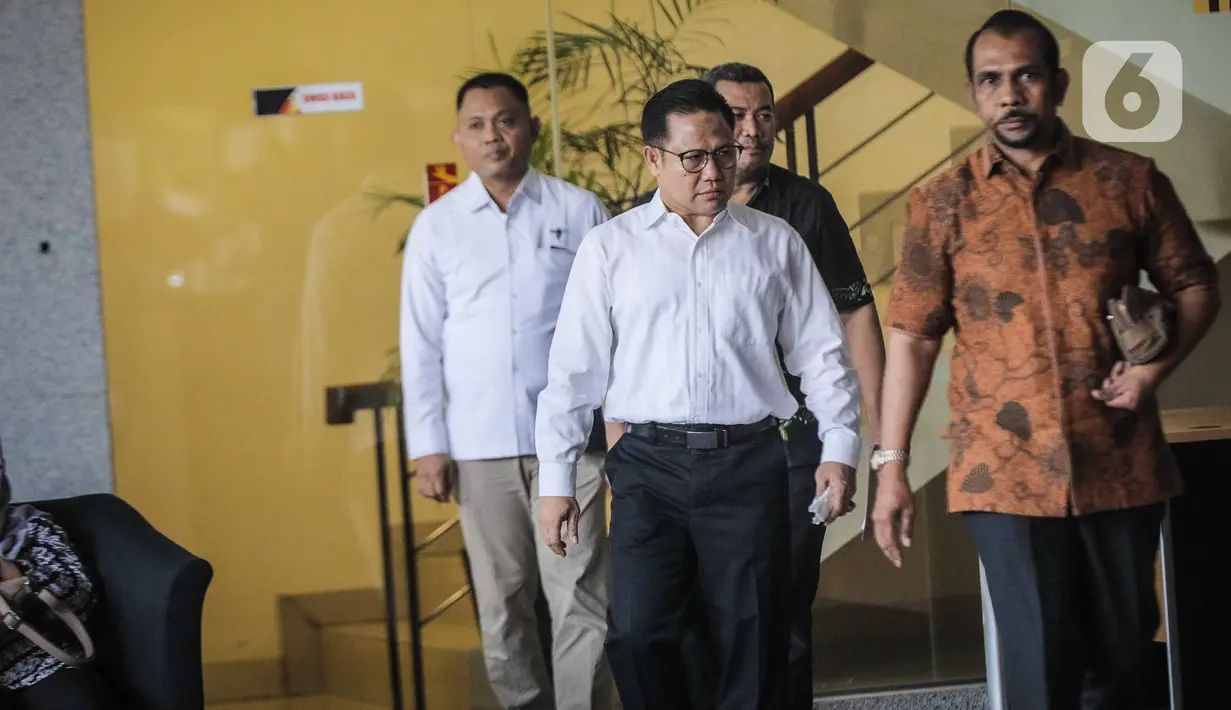 Penjadwalan pemeriksaan ulang ini sesuai dengan keinginan Cak Imin yang meminta diperiksa Kamis, 7 September 2023. (Liputan6.com/Faizal Fanani)