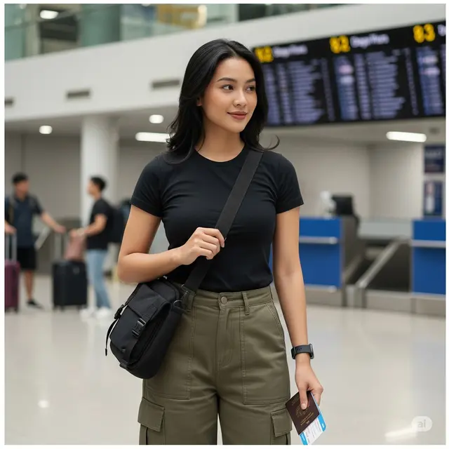 6 Outfit Bandara Super Kece dan Nyaman, Tampil Modis Tanpa Ribet