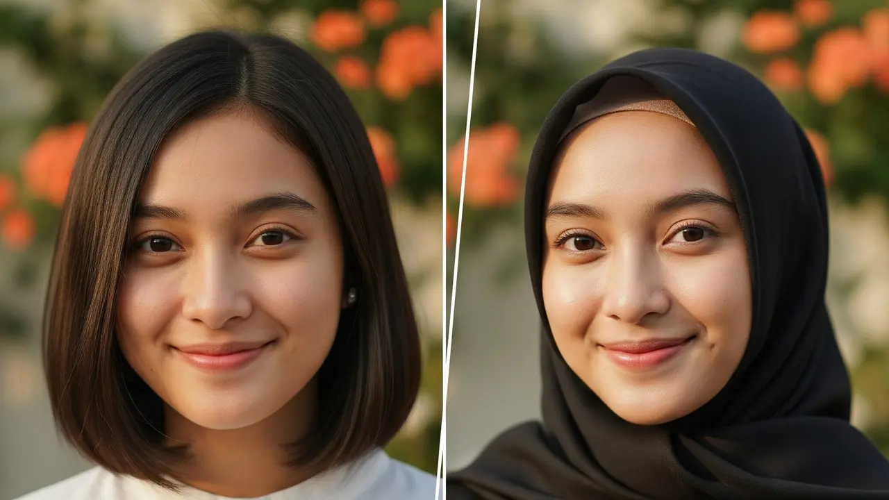 Potongan Rambut Ibu-Ibu Berhijab Paling Praktis dan Anti Berantakan