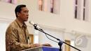 Sekertaris Menteri Pemberdayaan Manusia dan Kebudayaan Sugihartatmo berpidato saat acara Diklat Revolusi Mental di Kantor Kemenko PMK, Jakarta, Kamis (30/4/2015). (Liputan6.com/Helmi Afandi)