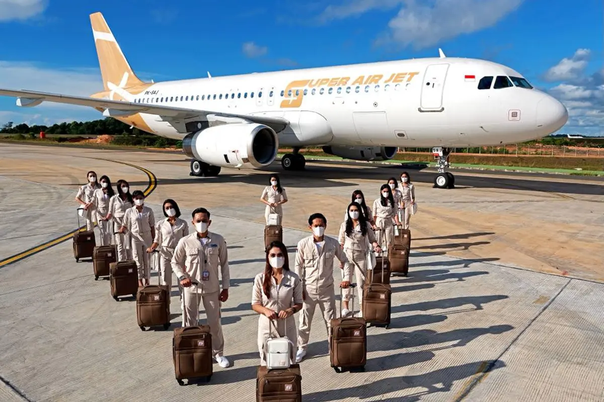 Super Air Jet merupakan maskapai baru asal Indonesia berkonsep milenial