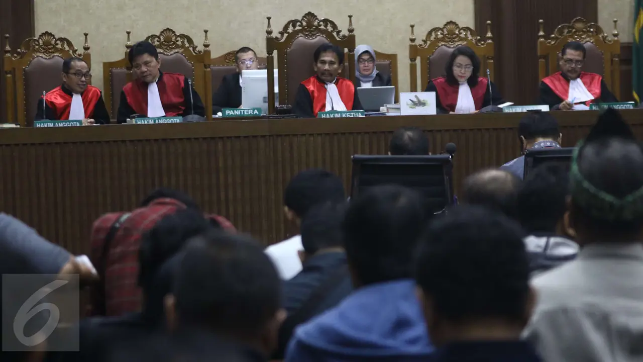 Sidang kasus korupsi e-KTP di Pengadilan Tipikor. (Liputan6.com)