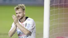 Striker Bali United, Melvin Platje, saat melawan Semen Padang pada laga Piala Presiden 2019 di Stadion Patriot, Jawa Barat, Senin (11/3). Bali United menang 2-1 atas Semen Padang. (Bola.com/M Iqbal Ichsan)