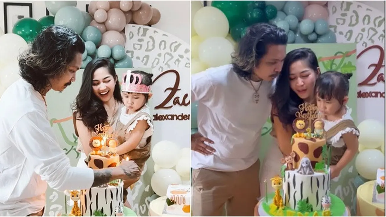 6 Potret Young Lex di Ultah Sang Anak, Tampil Berkumis Disebut Mirip Limbad