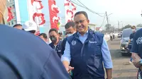 Gubernur DKI Jakarta Anies Baswedan meresmikan Kampung Susun Produktif Tumbuh  Cakung, Jakarta Timur. (Liputan6.com/Winda Nelfira)